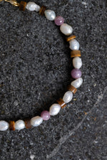 Sertifikalı Yakut, İnci, Kaplan Gözü Gümüş Kapama Doğal Taş Bileklik