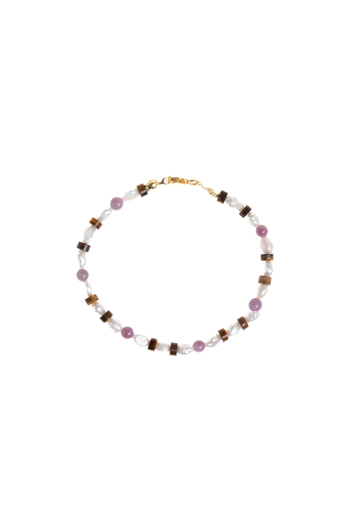 Sertifikalı Yakut, İnci, Kaplan Gözü Gümüş Kapama Doğal Taş Bileklik