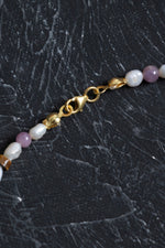 Sertifikalı Yakut, İnci, Kaplan Gözü Gümüş Kapama Doğal Taş Kolye