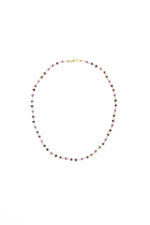 Sertifikalı Yakut, İnci, Kaplan Gözü Gümüş Kapama Doğal Taş Kolye