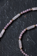 Sertifikalı Yakut, Pembe Kuvars Altın Kaplama Gümüş Kapama Set