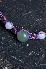 Sertifikalı Doğal Taş Makrome Bileklik-Yay Burcu