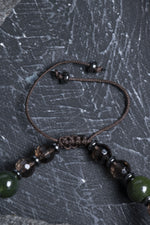 Sertifikalı Yeşim, Dumanlı Kuvars Doğal Taş Bileklik