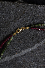 Sertifikalı Yeşim, Lal, İnci Fasetli Doğal Taş Kolye