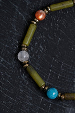 Sertifikalı Yeşim ve İkizler Burcu Doğal Taş Bileklik