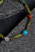 Sertifikalı Yeşim ve İkizler Burcu Doğal Taş Bileklik