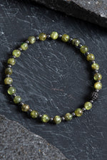 Sertifikalı Zebercet, Hematit Zirkon Aparat Doğal Taş Bileklik